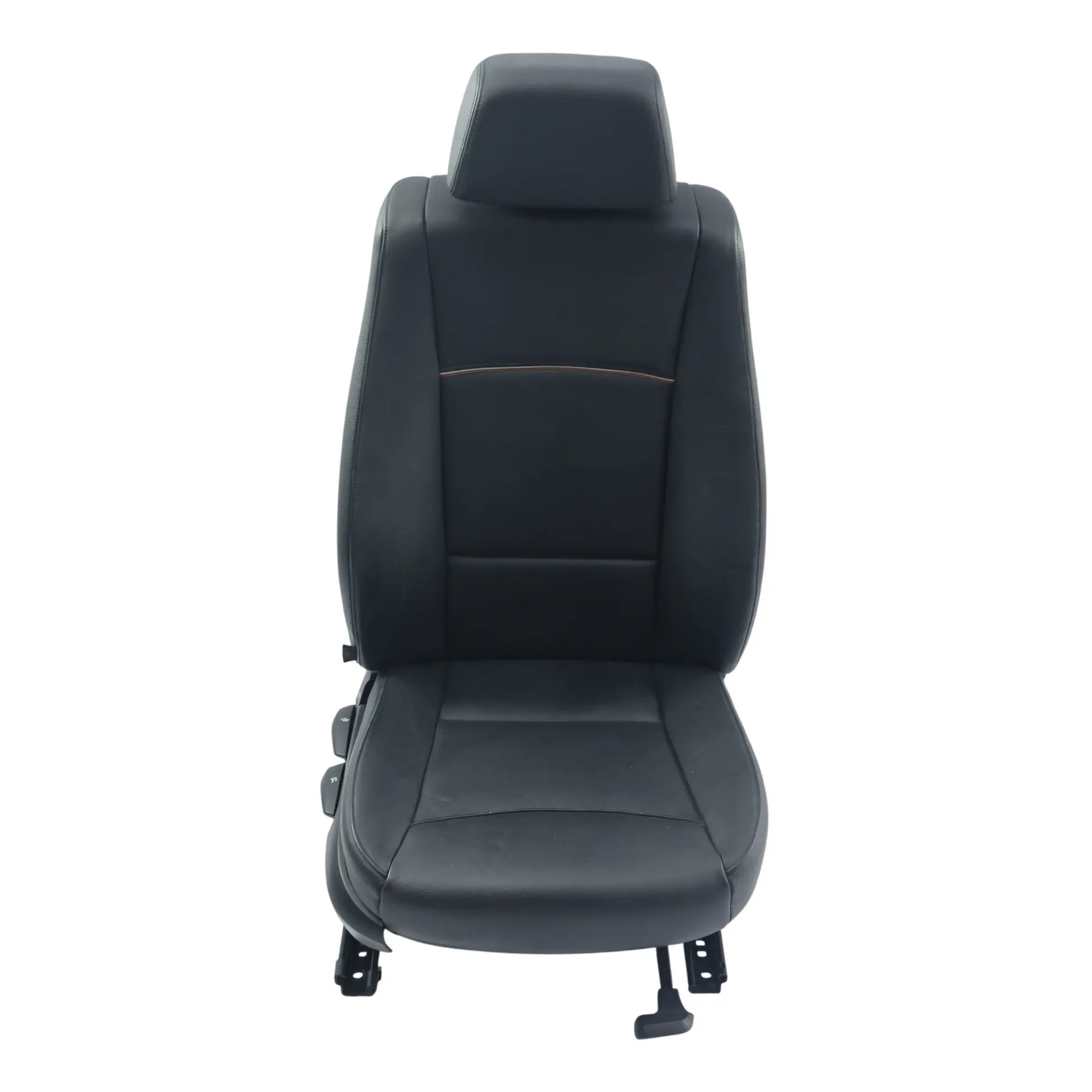 BMW X1 E84 Front Seat Heated Right O/S Leather Nevada Black Stitching Grey Brown