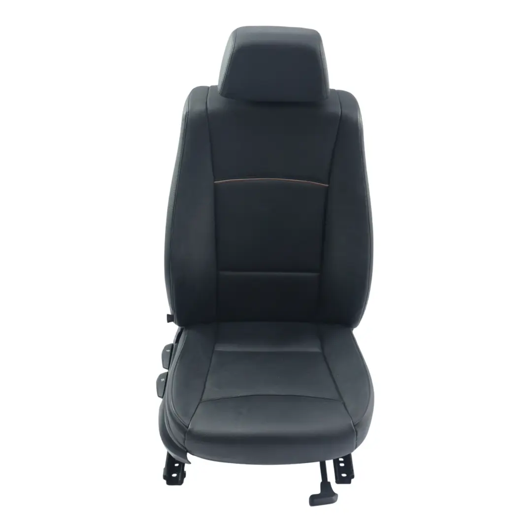 BMW X1 E84 Vordersitz Beheizt Rechts Leder Nevada Schwarz Naht Grau Braun - SKU 7324174-3 - Teilenummer 7324174