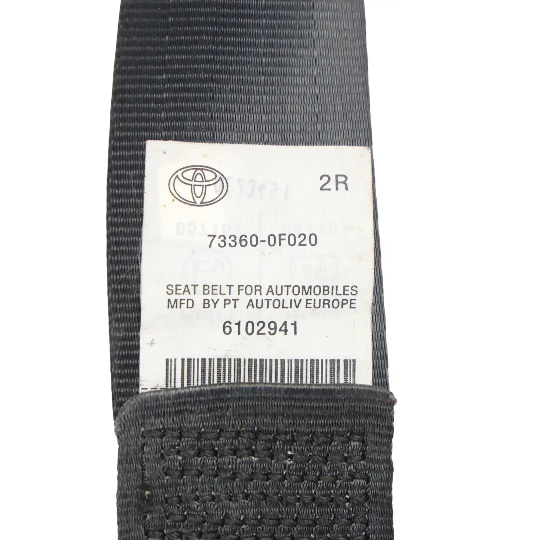 Toyota Verso R2 Pas Bezpieczeństwa Tylny 2 Rząd Prawy 733600F020 - SKU 733600F020B0 - Numer Części 733600F020B0