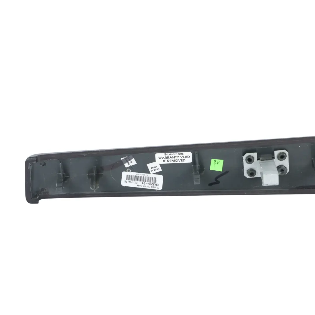 BMW F07 GT Moldura Puerta Trasera Izquierda Efecto Madera Negro - SKU 7342285 - Número de pieza 7342285