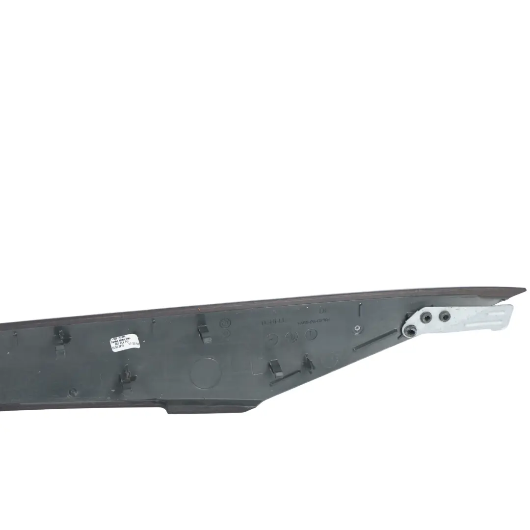 BMW F07 GT Hinten Türleiste Abdeckung Links Holzoptik Schwarz - SKU 7342285 - Teilenummer 7342285