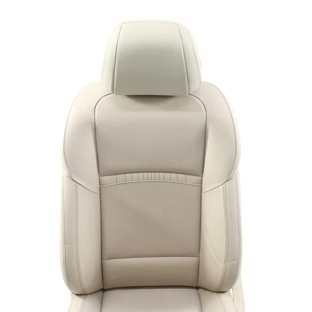 Front Seat Left N/S Heated Leather Dakota Oyster Exclusive Seam to BMW F10 F11 LCI with Part number 7349803 BMW F10 F11 LCI Front Seat Left N/S Heated Leather Dakota Oyster Exclusive Seam - SKU 7349803-2 - Part number 7349803