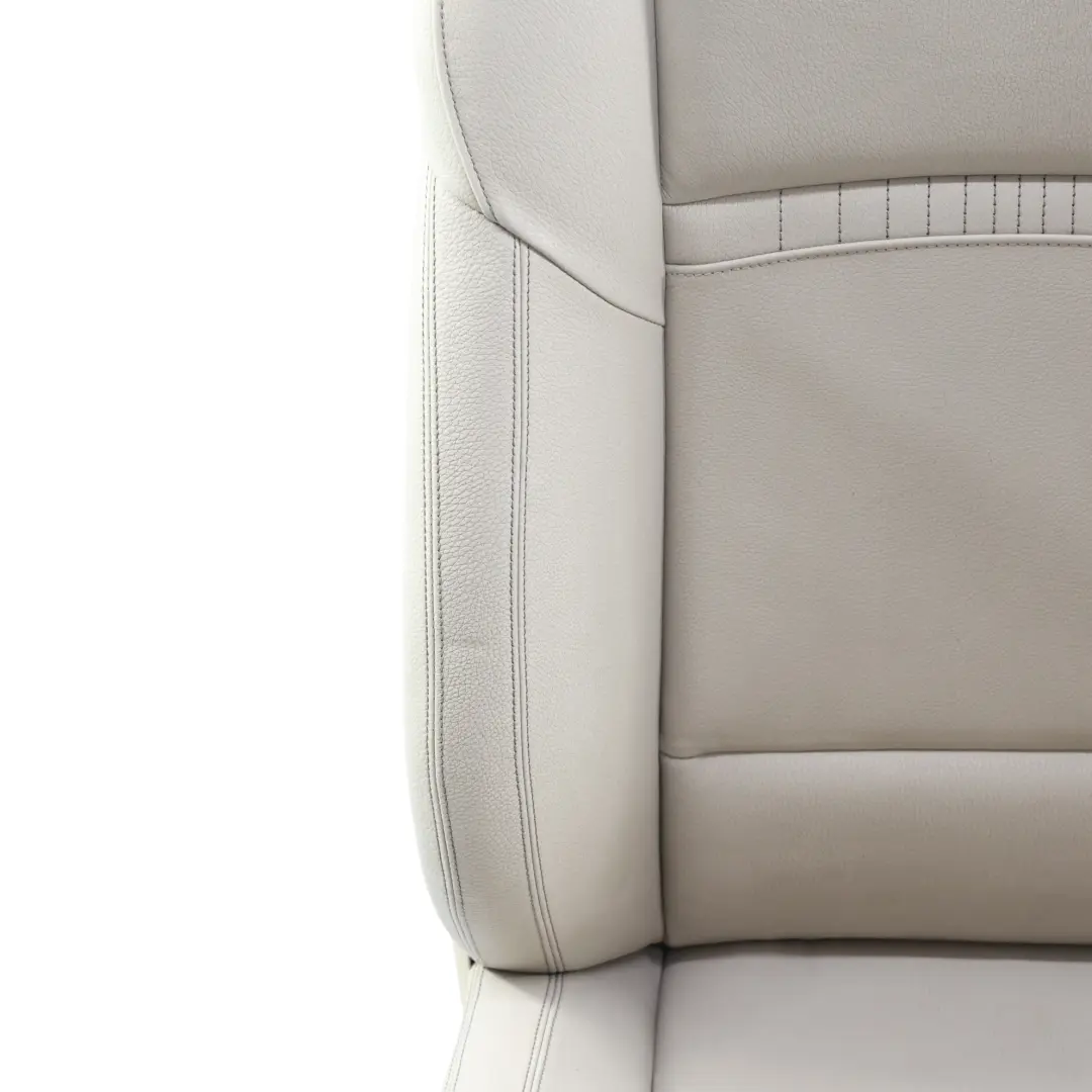 BMW F10 F11 LCI Front Seat Left N/S Heated Leather Dakota Oyster Exclusive Seam - SKU 7349803-2 - Part number 7349803