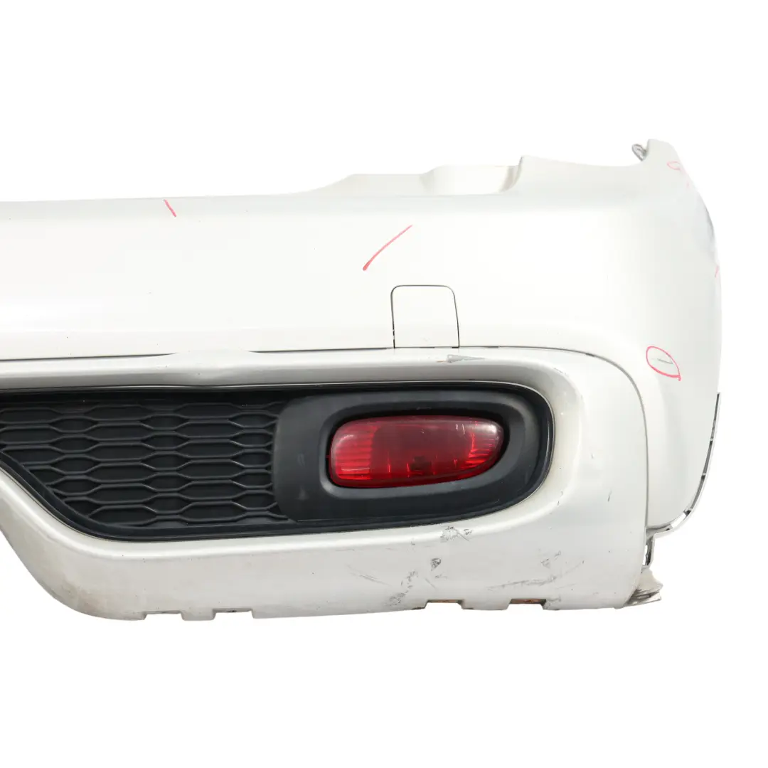 Mini F56 F57 Rear Bumper Cooper S Complete Panel White Silver Metallic - A62 - SKU 7380020-WS2 - Part number 7380020