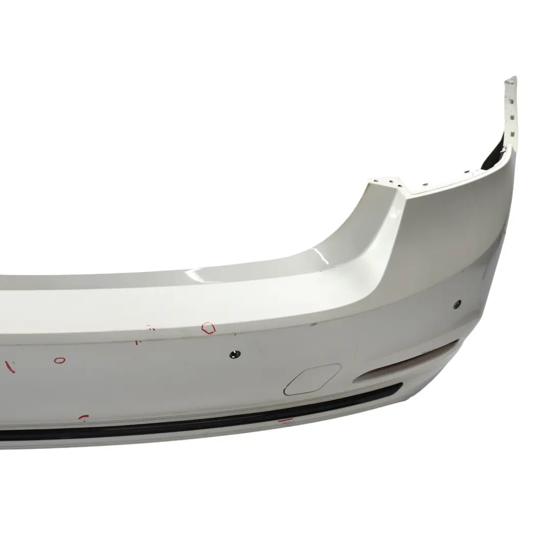 Bumper Trim Panel PDC Mineral White Metallic - A96 to BMW F30 LCI Rear with Part number 7384599 BMW F30 LCI Rear Bumper Trim Panel PDC Mineral White Metallic - A96 - SKU 7384599-MW - Part number 7384599