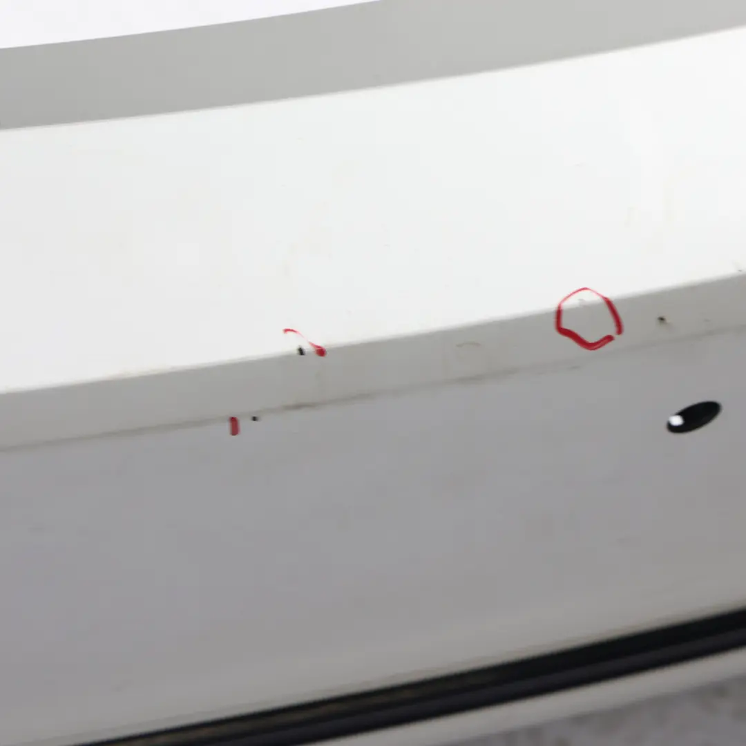 Bumper Trim Panel PDC Mineral White Metallic - A96 to BMW F30 LCI Rear with Part number 7384599 BMW F30 LCI Rear Bumper Trim Panel PDC Mineral White Metallic - A96 - SKU 7384599-MW - Part number 7384599