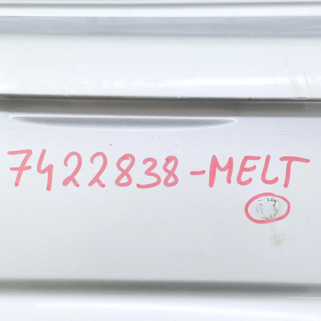 Mini Clubman F54 Rear Bumper Trim Panel Covering Melting Silver Metallic - C2K - SKU 7422838-MELT - Part number 7422838
