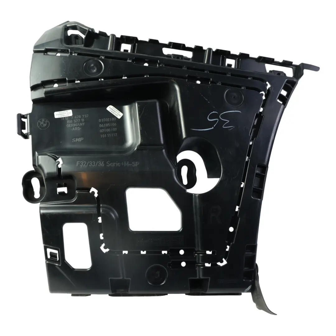 BMW F32 F33 F36 Gran Coupe Front Bumper Guide Bracket Holder Right O/S - SKU 7428732 - Part number 7428732
