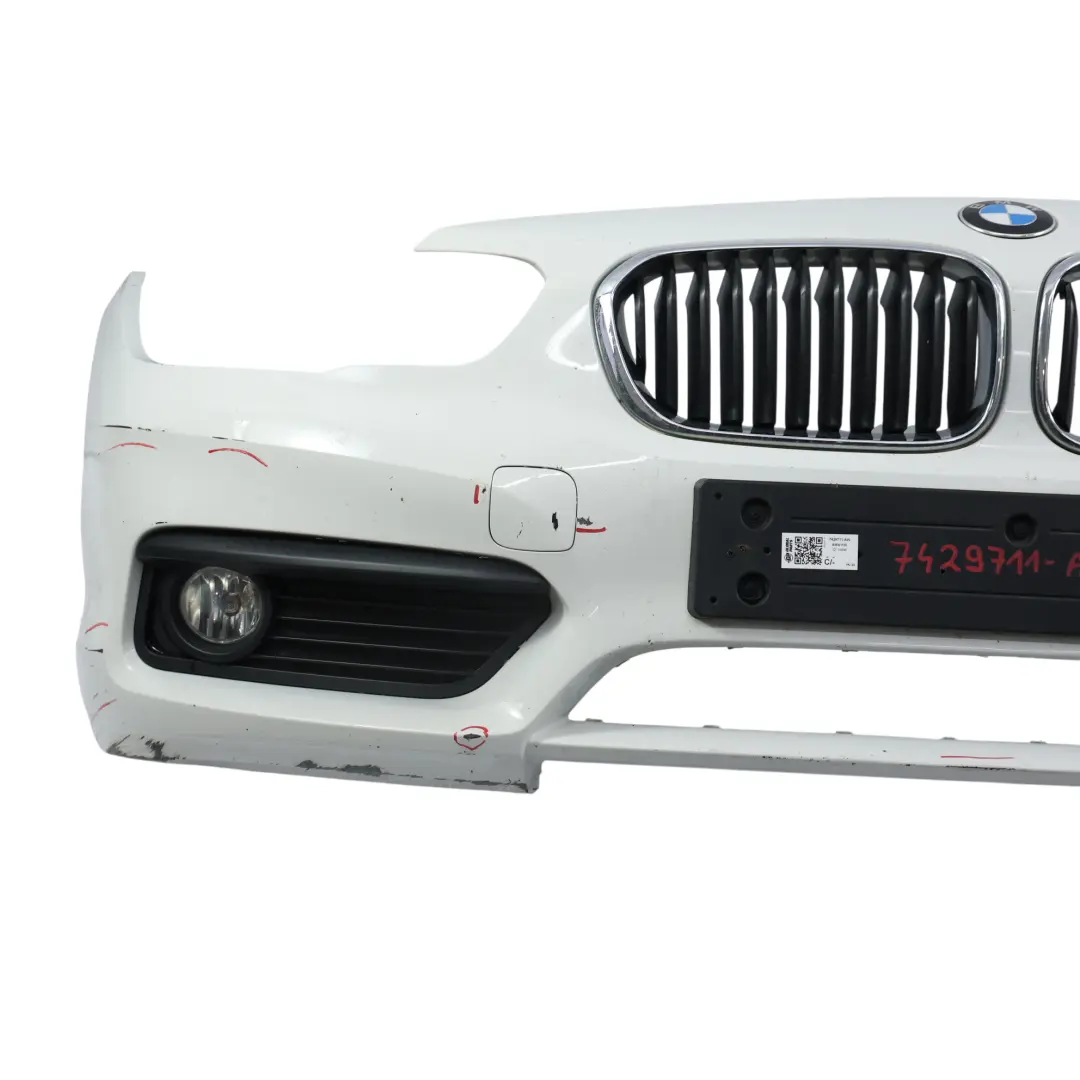 BMW F20 F21 LCI Front Bumper Trim Panel Alpinweiss 3 White - 300 - SKU 7429711-AW - Part number 7429711