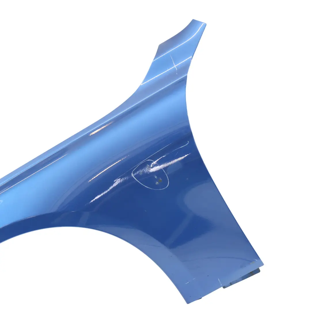 Side Wing Panel Fender Front Left N/S Estoril Blue Metallic - B45 to BMW F30 F31 with Part number 7438439 BMW F30 F31 Side Wing Panel Fender Front Left N/S Estoril Blue Metallic - B45 - SKU 7438439-EB - Part number 7438439