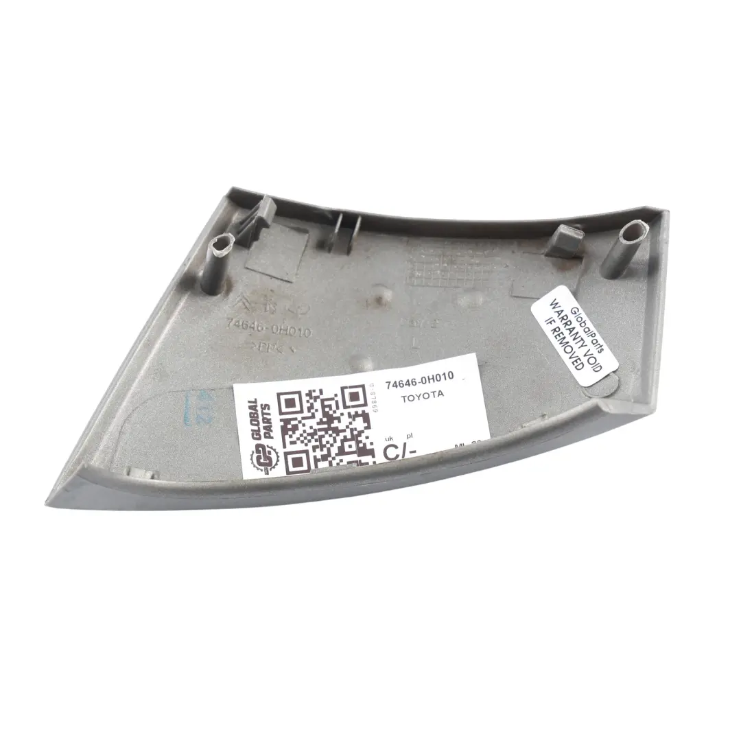 Toyota Aygo B1 Maniglia Interna Porta Post Sinistra Grigio Metallico - SKU 74646-0H010 - Numero di parte 74646-0H010