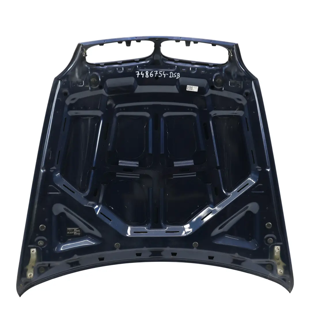 Hood Bonnet Cover Panel Tiefseeblau Metallic - A76 to BMW X5 E70 with Part number 7486754 BMW X5 E70 Hood Bonnet Cover Panel Tiefseeblau Metallic - A76 - SKU 7486754-DSB - Part number 7486754