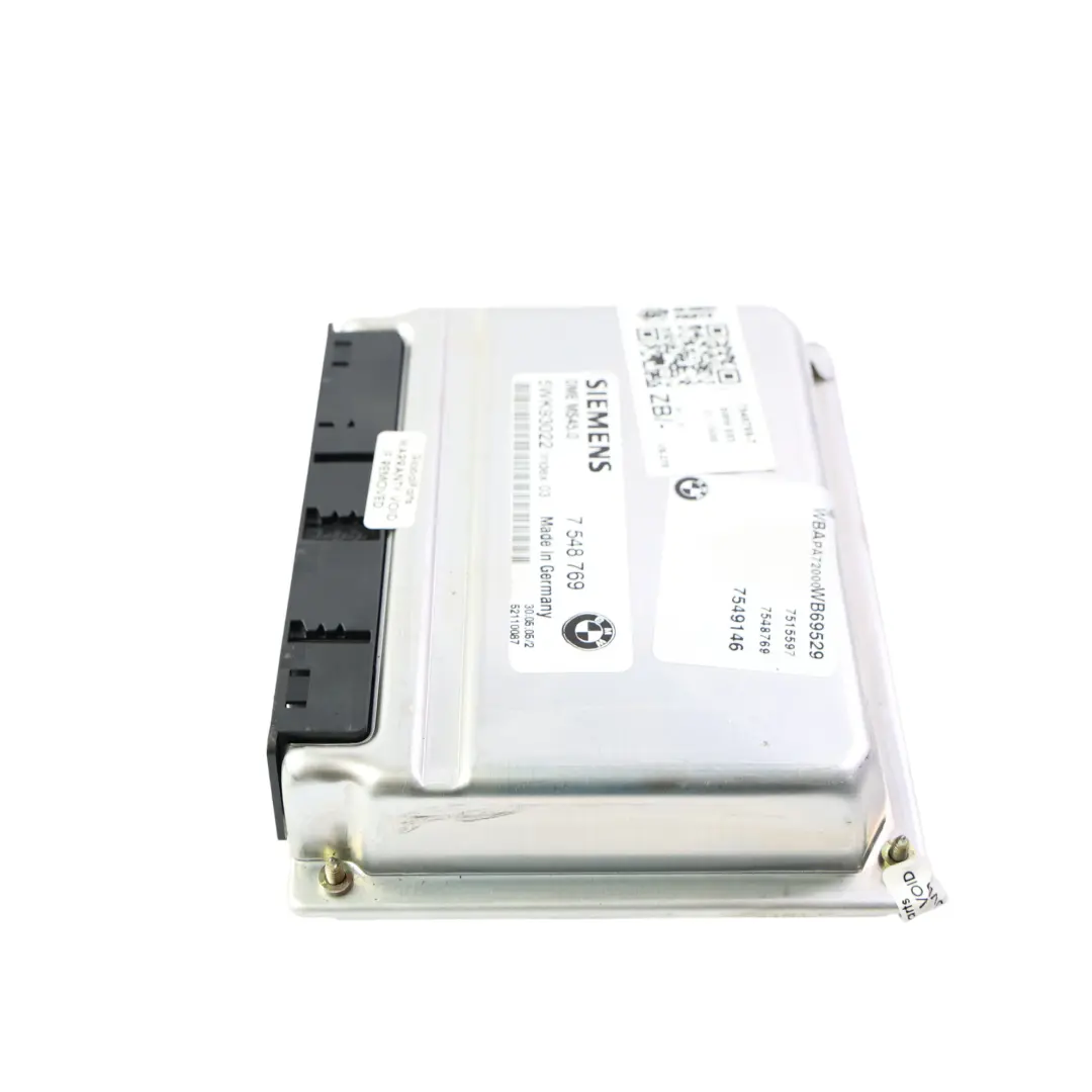 M54 192HP Engine Control Unit ECU DME Automatic to BMW X3 E83 2.5i Petrol with Part number 7548769 BMW X3 E83 2.5i Petrol M54 192HP Engine Control Unit ECU DME Automatic - SKU 7548769-7 - Part number 7548769