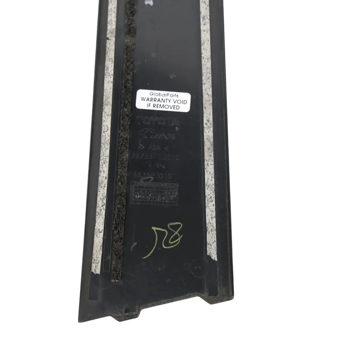 Toyota Avensis T270 Fensterrahmen Zierleiste Tür Hinten Rechts - SKU 7575505010 - Teilenummer 7575505010