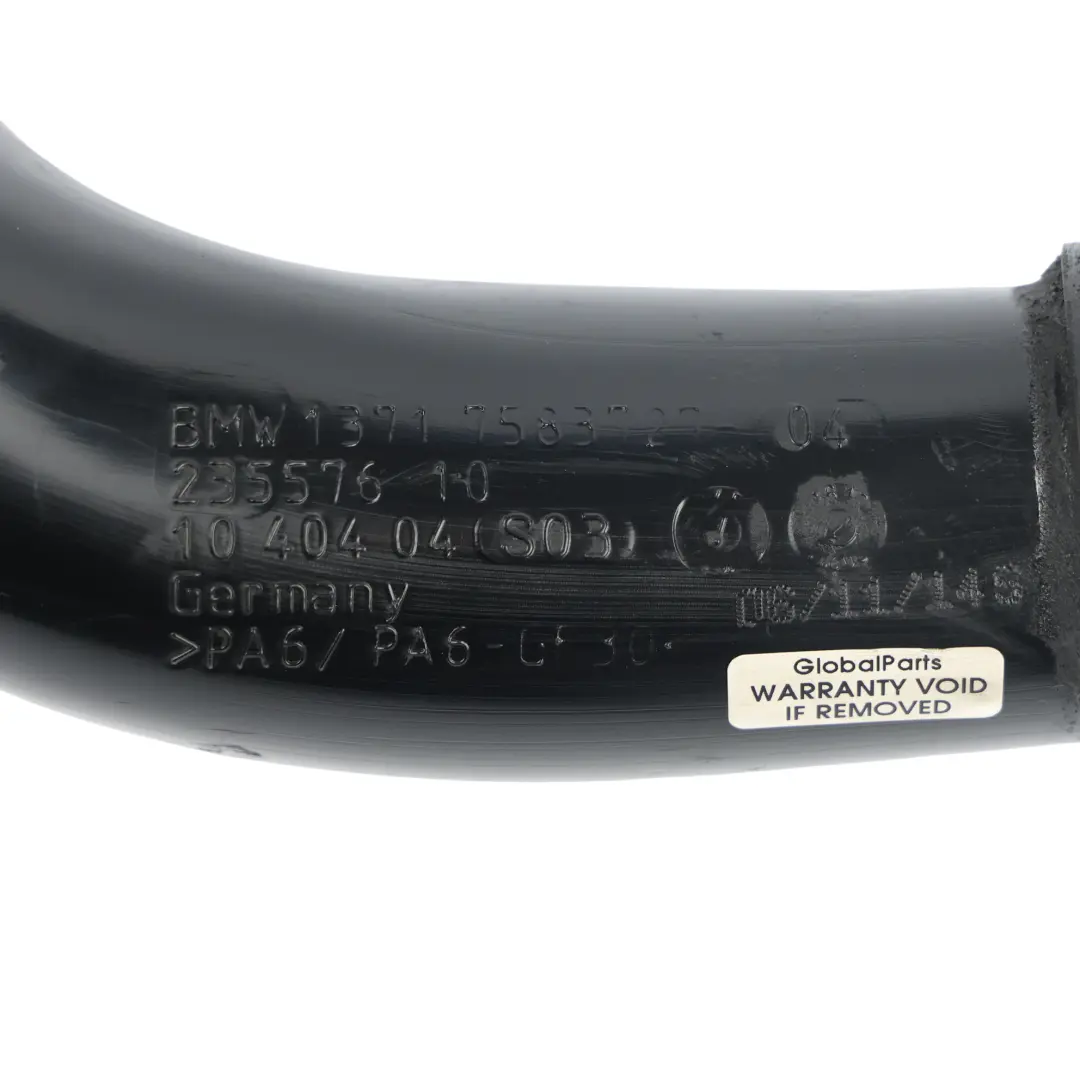 BMW F10 F11 535i N55 Tubo Manguito Admisión Aire - SKU 7583727-1 - Número de pieza 7583727