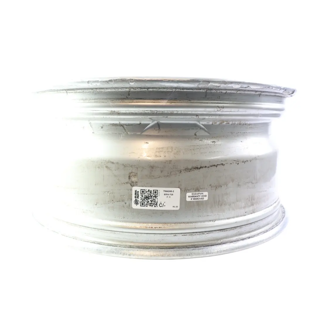 BMW X3 F25 X4 F26 Srebrna Felga Aluminiowa 18" M 8J ET:43 - SKU 7844249-2 - Numer Części 7844249