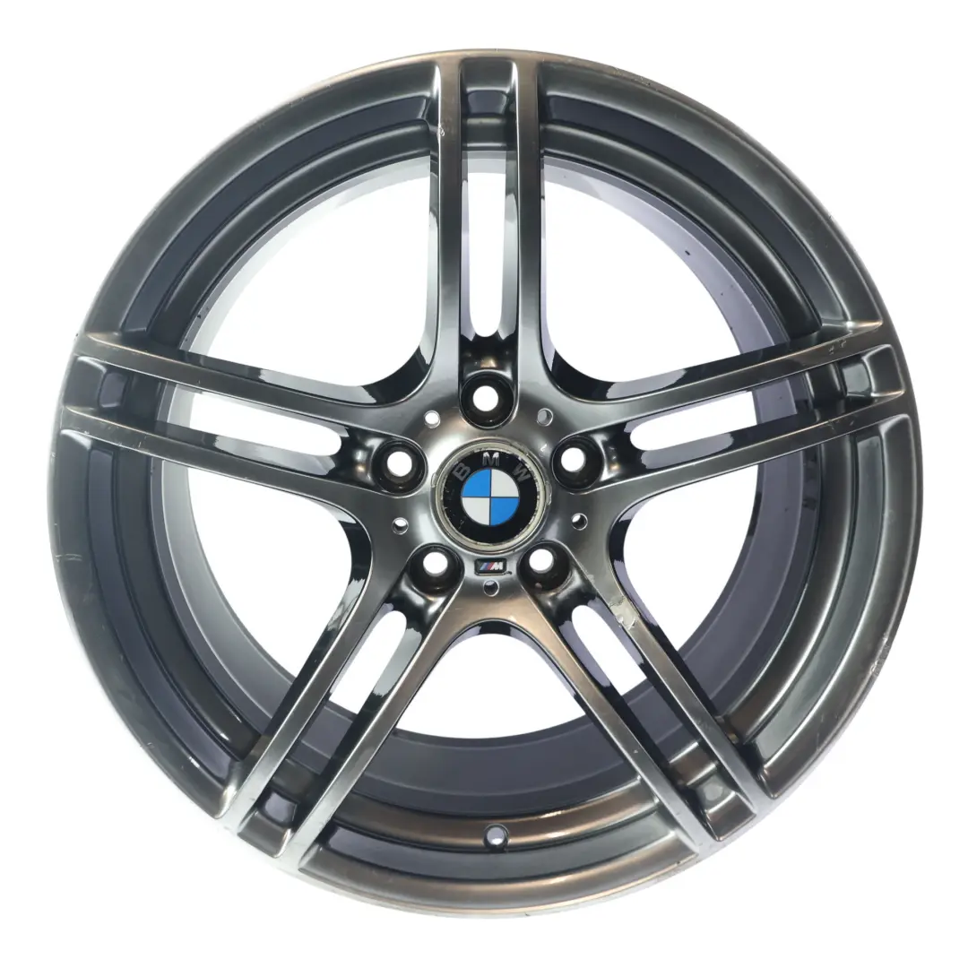 Llanta aleación trasera 19" 9J ET:39 M Doble Radio 313 para BMW E90 E91 E92 con número de pieza 7844344 BMW E90 E91 E92 Llanta aleación trasera 19" 9J ET:39 M Doble Radio 313 - SKU 7844344-GY3 - Número de pieza 7844344
