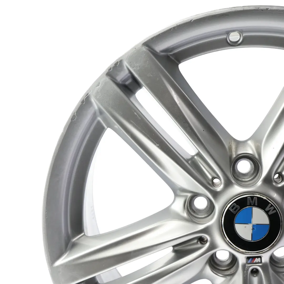 Front Silver Alloy Wheel Rim 18" 7,5J ET:45 M Star Spoke 386 to BMW F20 F21 with Part number 7845852 BMW F20 F21 Front Silver Alloy Wheel Rim 18" 7,5J ET:45 M Star Spoke 386 - SKU 7845852-SL4 - Part number 7845852