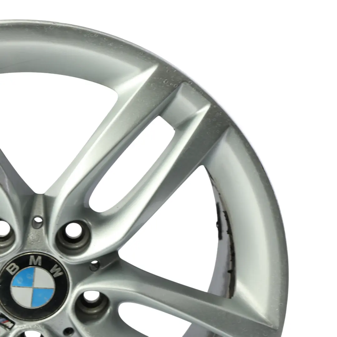 BMW F20 F21 Silver Alloy Wheel Rim 18" 7,5J ET:45 M Double Spoke 461 - SKU 7846784-SL1 - Part number 7846784