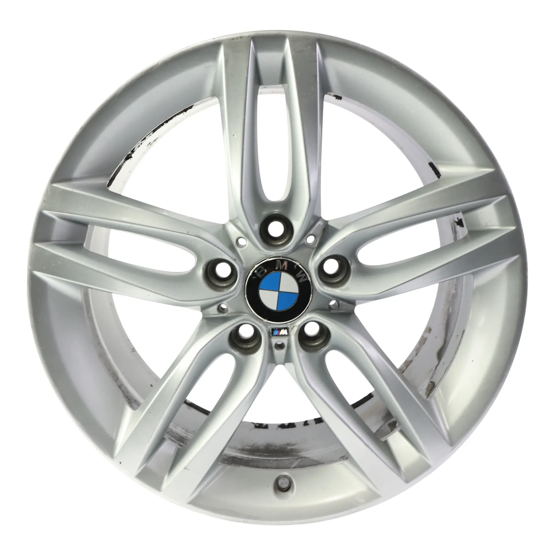 BMW F20 F21 Rear Silver Alloy Wheel Rim 18" 8J ET:52 M Double Spoke 461 7846785