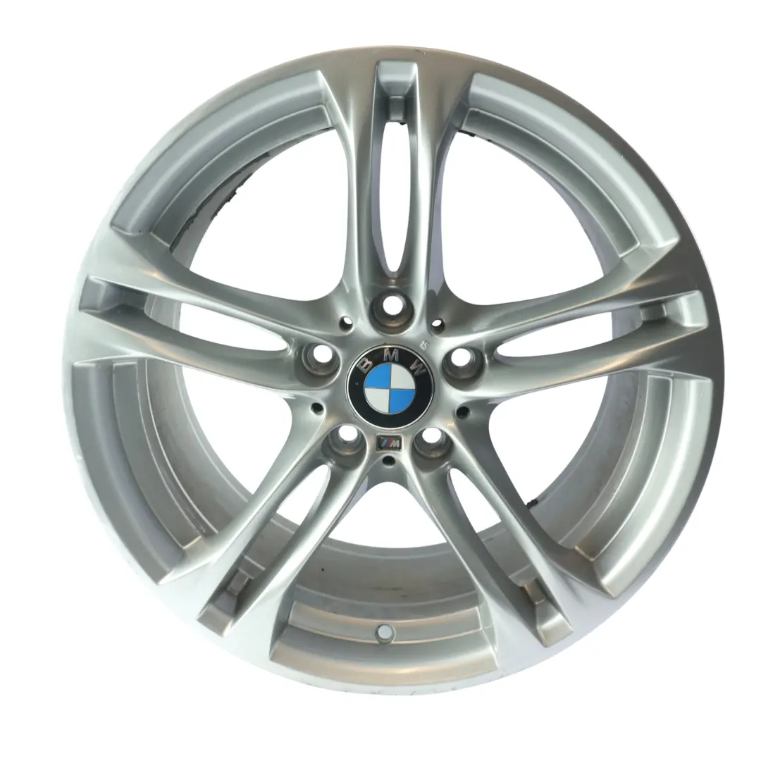Rim Alloy 18" 9J ET:44 M Double Spoke 613 to BMW F10 F06 F12 Rear Wheel with Part number 7848573 BMW F10 F06 F12 Rear Wheel Rim Alloy 18" 9J ET:44 M Double Spoke 613 - SKU 7848573-1 - Part number 7848573
