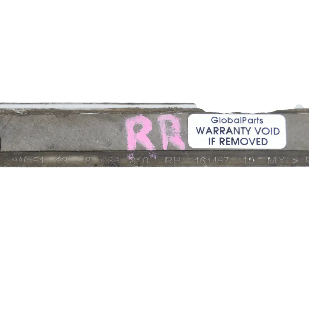 BMW X5 E70 Rear Moulding Trim Strip Door Right O/S Titansilber Silver 354 - SKU 7903860-TS1 - Part number 7903860