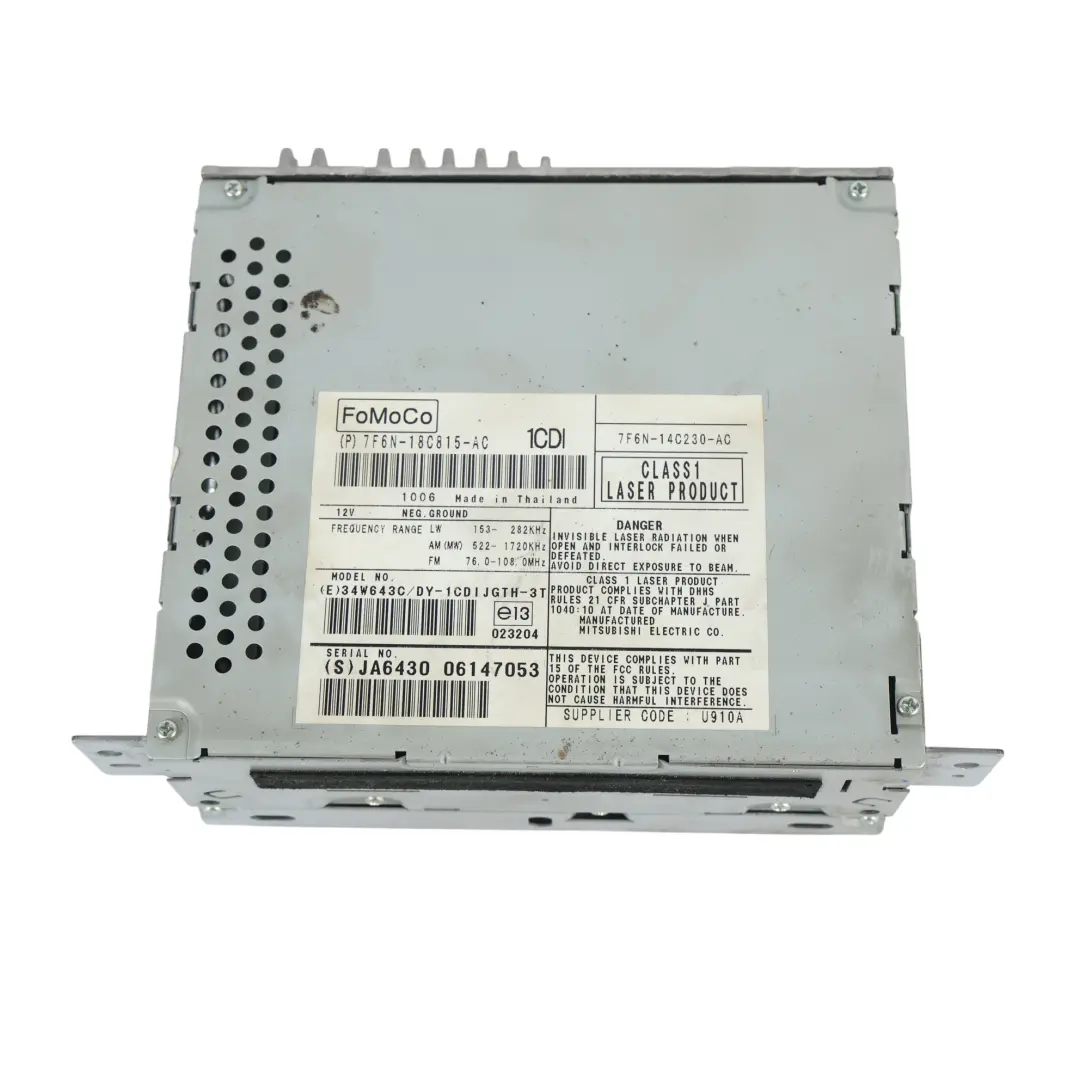 Radio Multimedia Stereo Sat Nav Head Unit to Jaguar XF X250 with Part number 7F6N-14C230-AC Jaguar XF X250 Radio Multimedia Stereo Sat Nav Head Unit - SKU 7F6N-14C230-AC - Part number 7F6N-14C230-AC