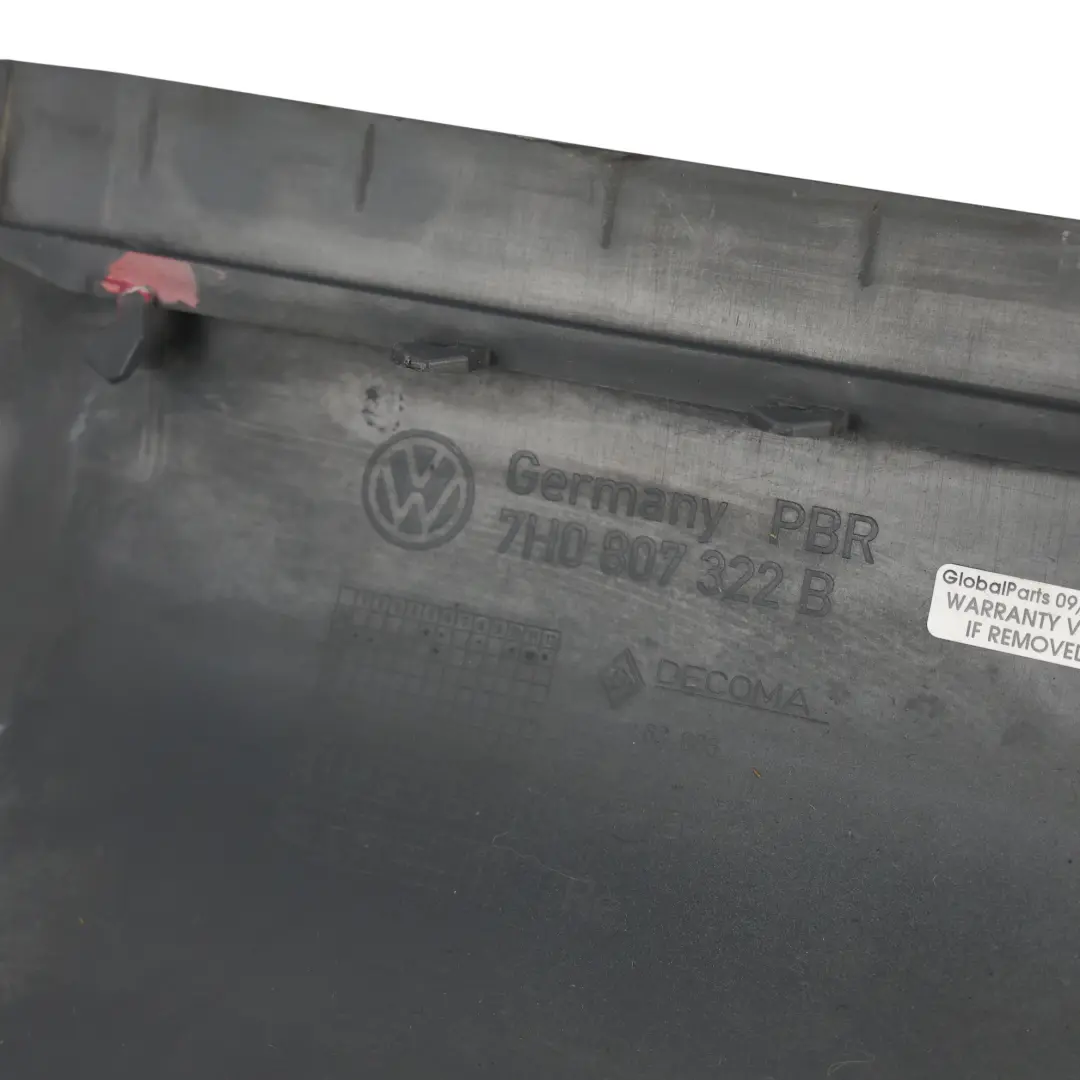 7H Stoßfänger Hinten Eckteil Rechts Schwarz für Volkswagen Transporter T5 mit Teilenummer 7H0807322B Volkswagen Transporter T5 7H Stoßfänger Hinten Eckteil Rechts Schwarz - SKU 7H0807322B-BLC - Teilenummer 7H0807322B