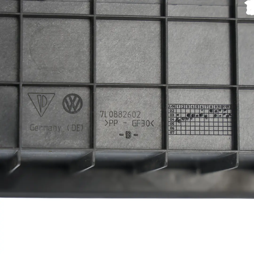 Front Under Seat Storage Drawer Box Tray Right O/S to Porsche Cayenne 9PA with Part number 7L0882602 Porsche Cayenne 9PA Front Under Seat Storage Drawer Box Tray Right O/S - SKU 7L0882602 - Part number 7L0882602