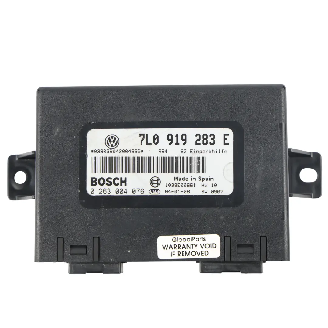 Porsche Cayenne 9PA Aide Stationnement PDC Calculateur Module - SKU 7L0919283E - Numéro de pièce 7L0919283E