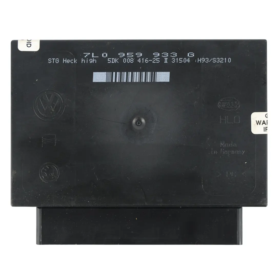 Porsche Cayenne 9PA Módulo Control Confort Unidad ECU - SKU 7L0959933G - Número de pieza 7L0959933G