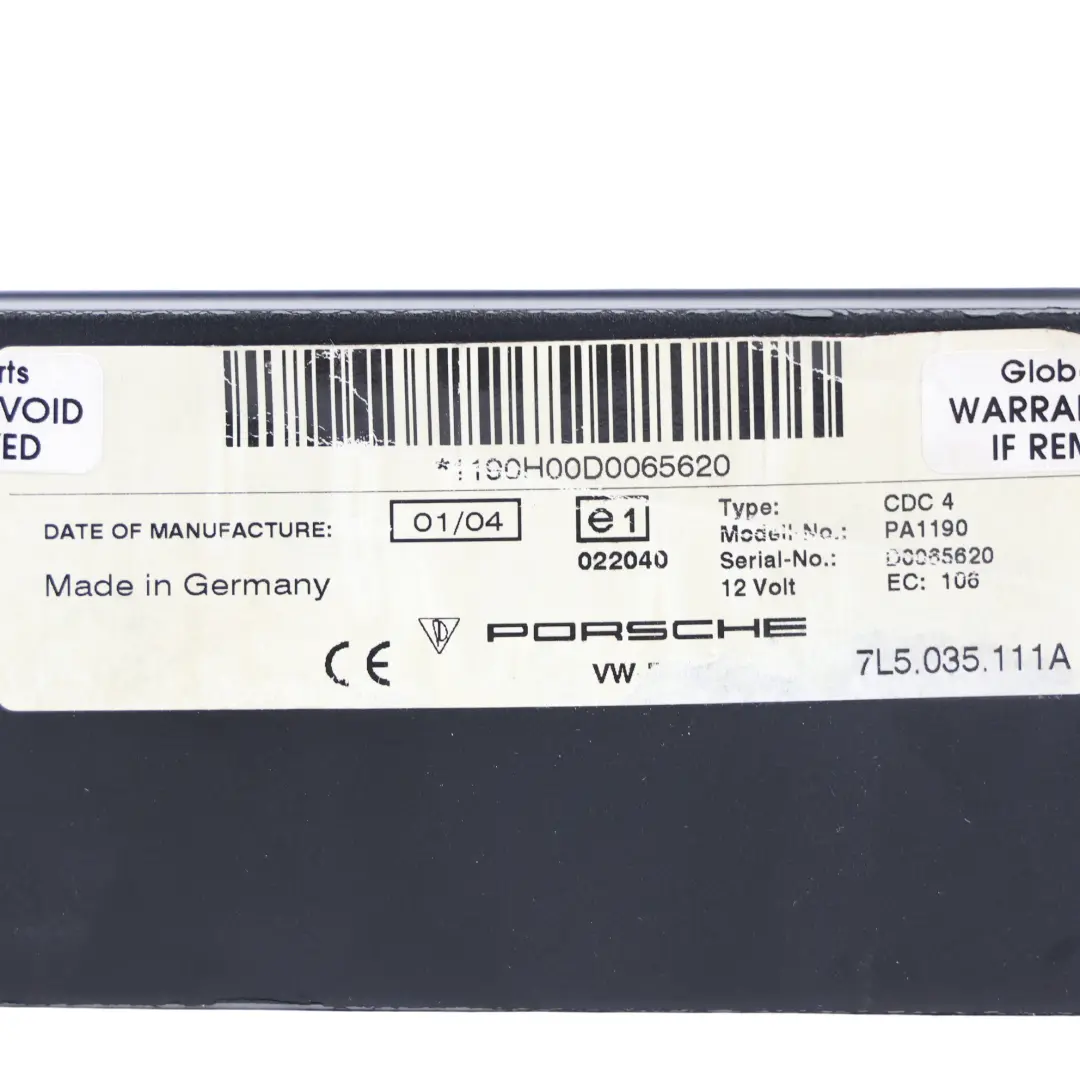 Changer Autochanger Magazine Casette to Porsche Cayenne 9PA CD with Part number 7L5035111A Porsche Cayenne 9PA CD Changer Autochanger Magazine Casette - SKU 7L5035111A - Part number 7L5035111A