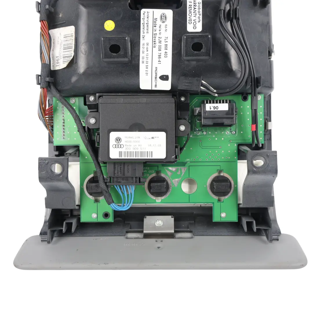 Porsche Cayenne 9PA Innenraumbeleuchtung Dachschalter Bedieneinheit - SKU 7L5868403-1 - Teilenummer 7L5868403