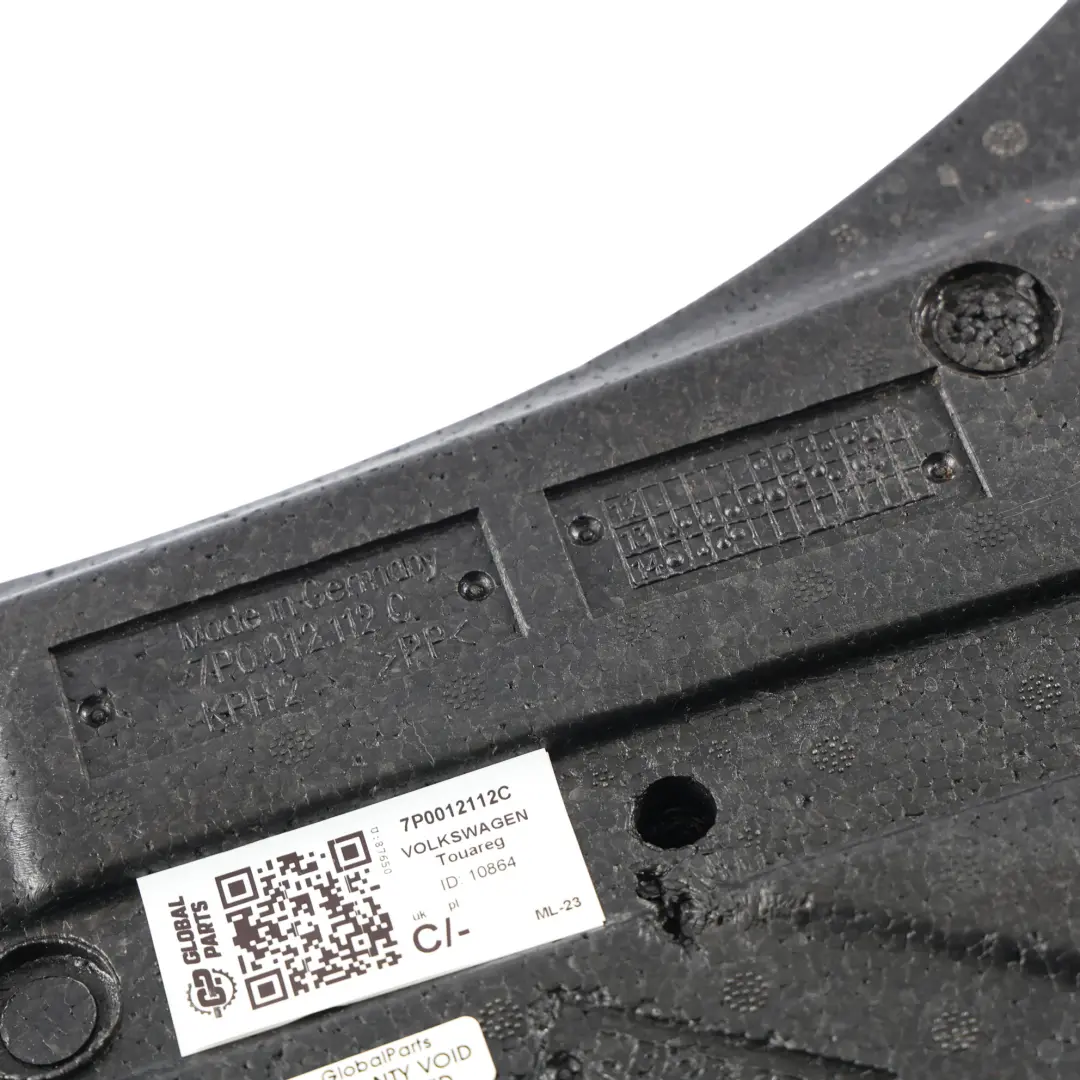 Volkswagen Touareg 7P Emergency Tools Repair Kit Foam Insert Holder - SKU 7P0012112C - Part number 7P0012112C