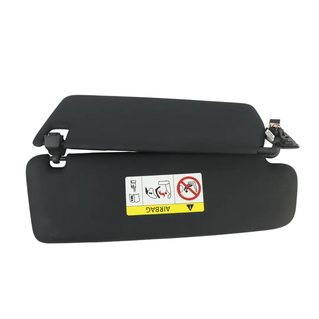 VW Volkswagen Touareg 7P Sun Visor Cover SET X2 Front Left Right N/O/S Black - SKU 7P0857551N - Part number 7P0857551N