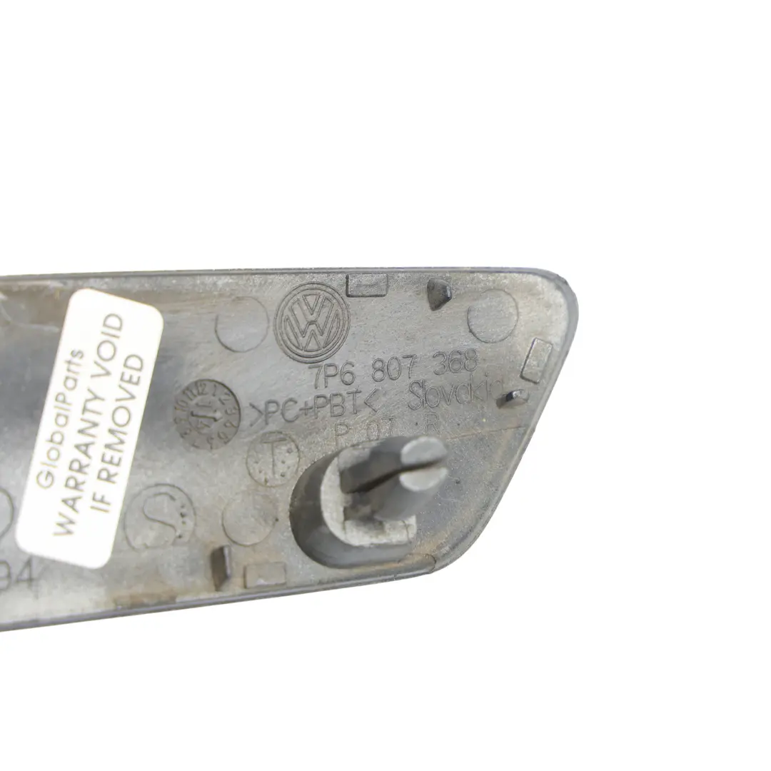 7P Tapa Lavafaros Derecha Gris Grafito M7W para Volkswagen Touareg con número de pieza 7P6807368 Volkswagen Touareg 7P Tapa Lavafaros Derecha Gris Grafito M7W - SKU 7P6807368-GGR - Número de pieza 7P6807368