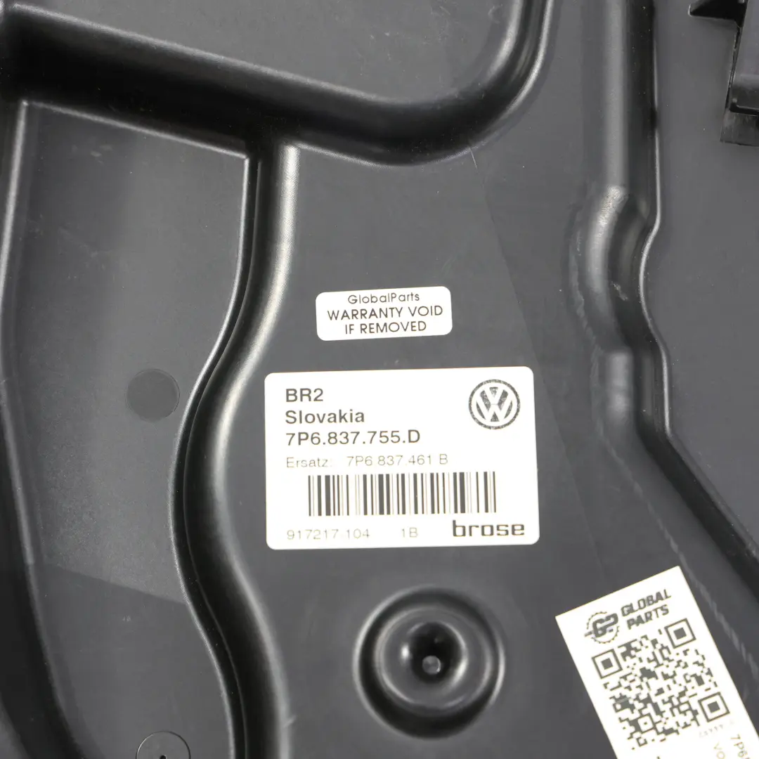 7P Elevalunas Delantero Izquierdo para Volkswagen Touareg con número de pieza 7P6837461B Volkswagen Touareg 7P Elevalunas Delantero Izquierdo - SKU 7P6837461B-1 - Número de pieza 7P6837461B