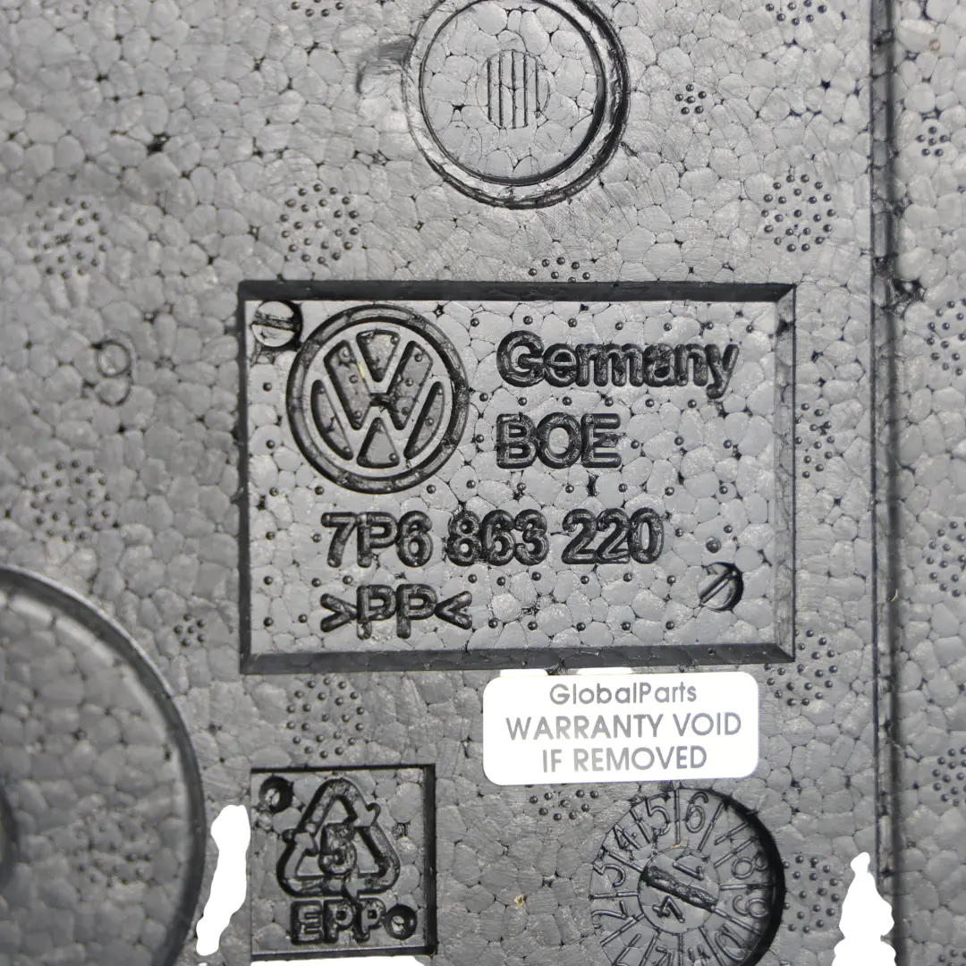 Volkswagen Touareg 7P Boot Trunk Tailgate Storage Box Foam Insert - SKU 7P6863220 - Part number 7P6863220