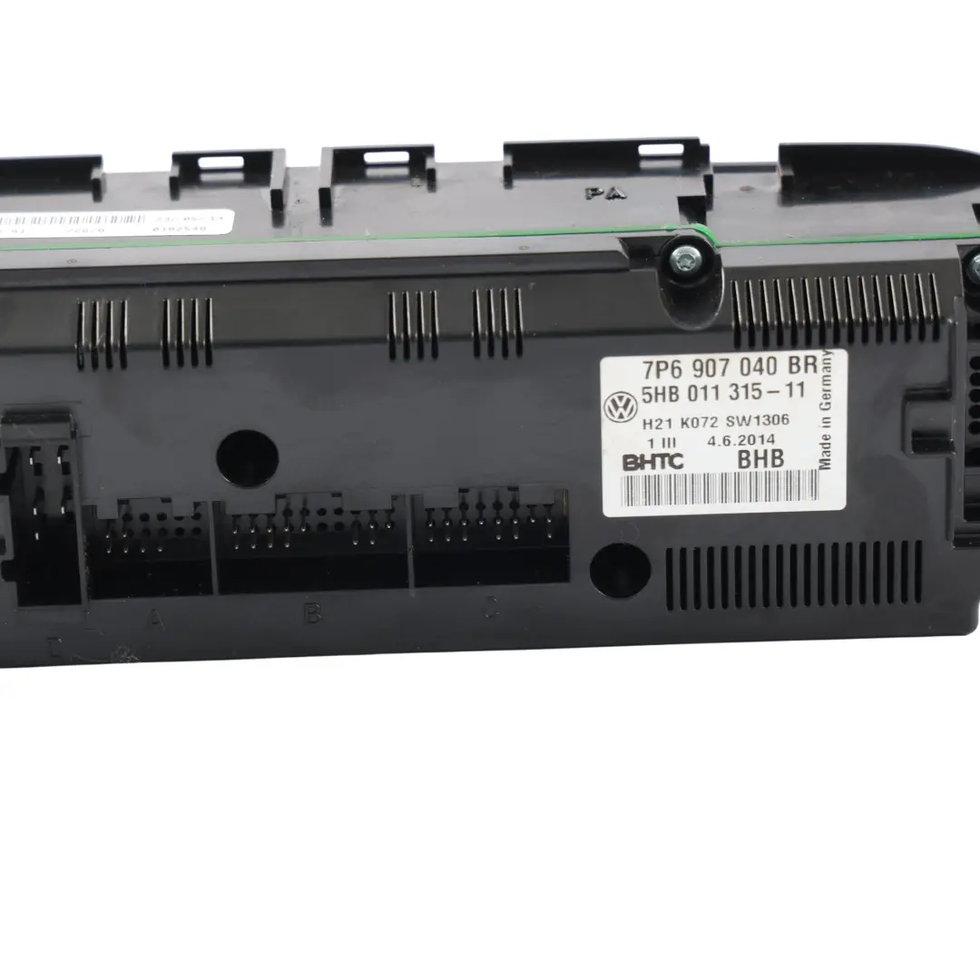 7P Heater A/C Climate Control Panel Unit to Volkswagen Touareg with Part number 7P6907040BR Volkswagen Touareg 7P Heater A/C Climate Control Panel Unit - SKU 7P6907040BR-1 - Part number 7P6907040BR