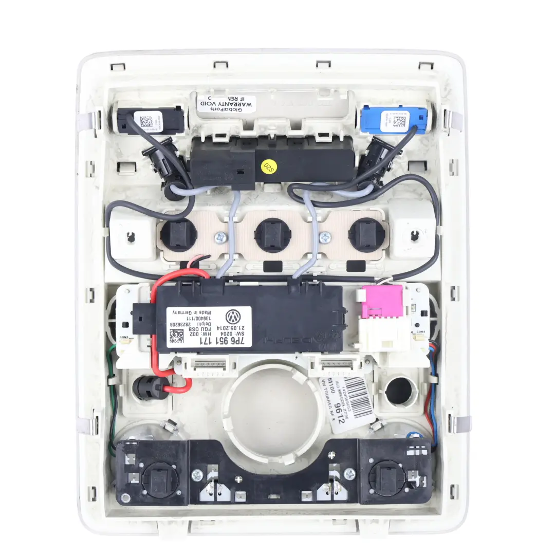 VW Touareg 7P Luz Techo Luz Lectura Delantera Interruptor Interior - SKU 7P6947134A - Número de pieza 7P6947134A