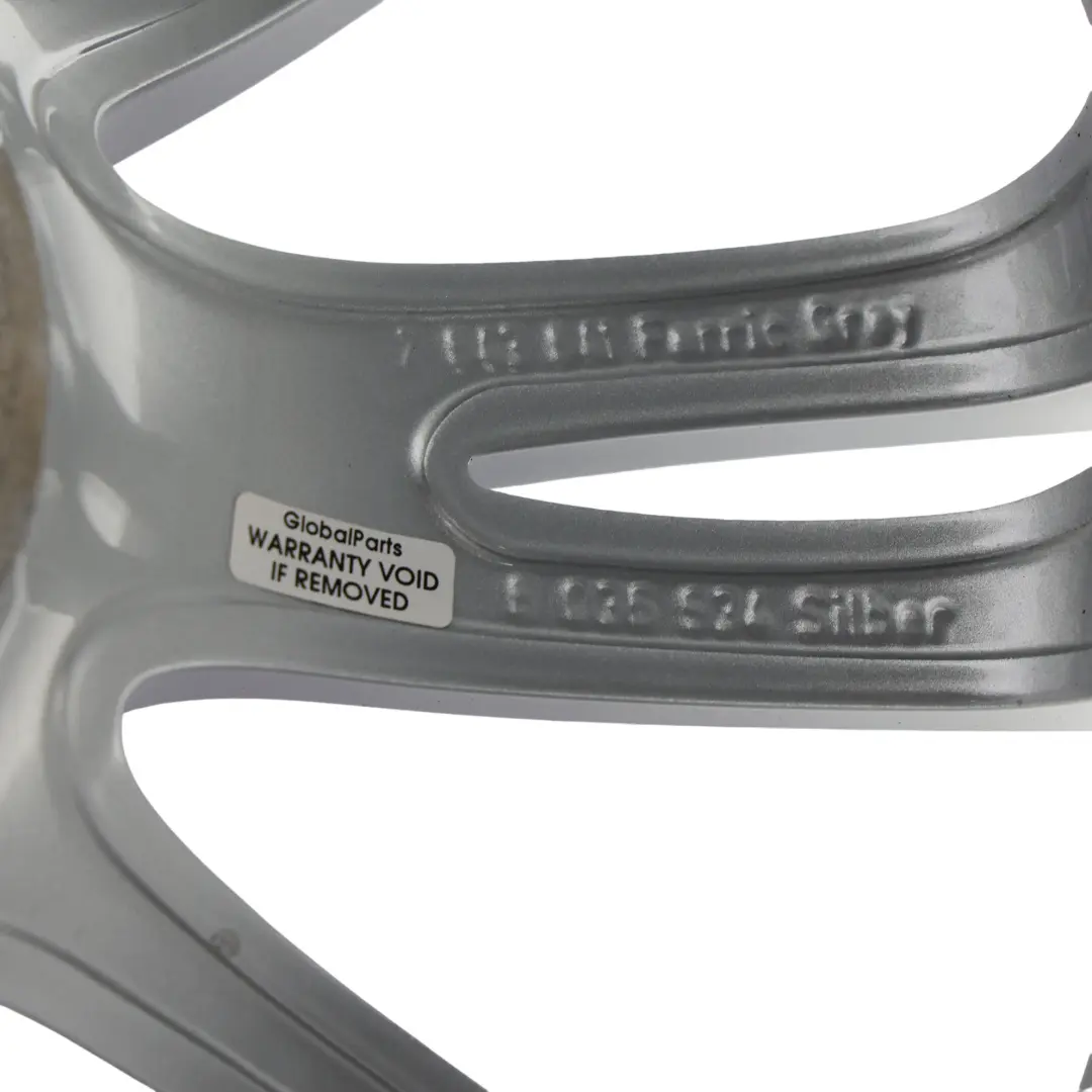 Cerchio Lega Posteriore Argento 18" 8,5J ET:37 M Spider 193 per BMW E90 E91 E92 con numero di parte 8036934 BMW E90 E91 E92 Cerchio Lega Posteriore Argento 18" 8,5J ET:37 M Spider 193 - SKU 8036934-SL1 - Numero di parte 8036934