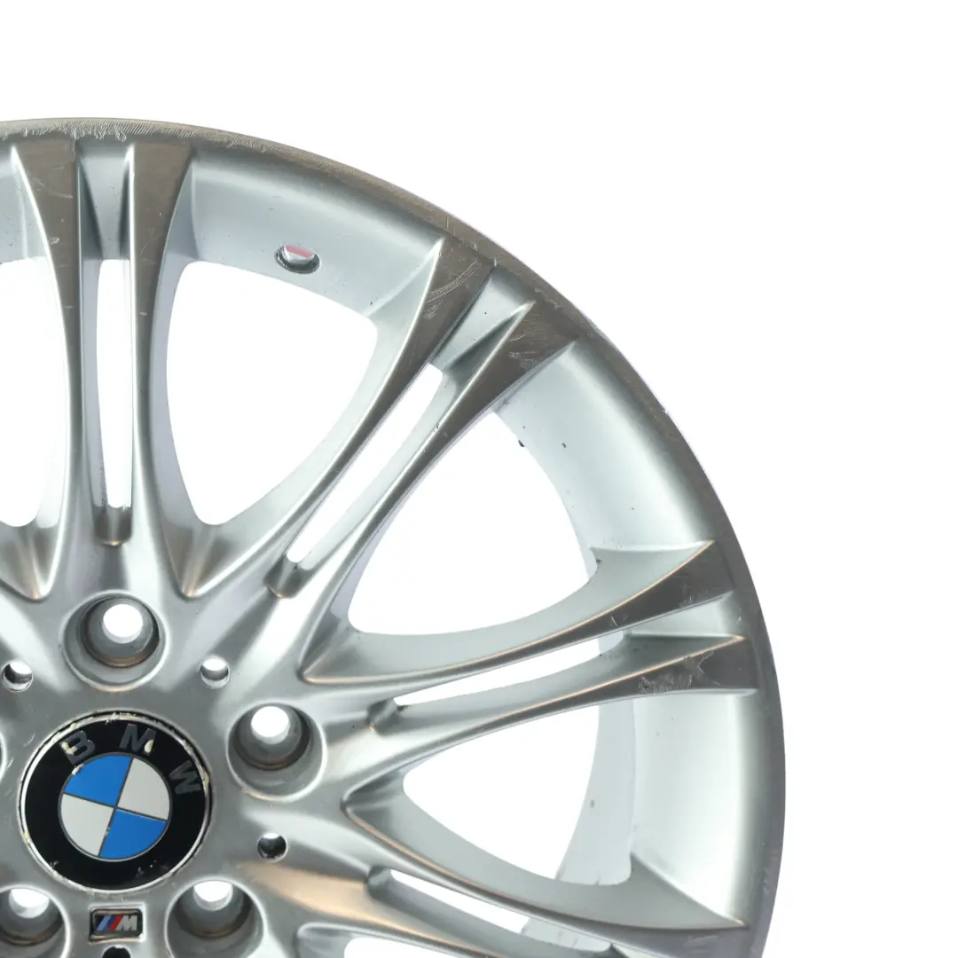 BMW E60 E61 Silver Alloy Wheel Rim 18" ET:40 8J Double Spoke VIA - SKU 8036947-VIA - Part number 8036947