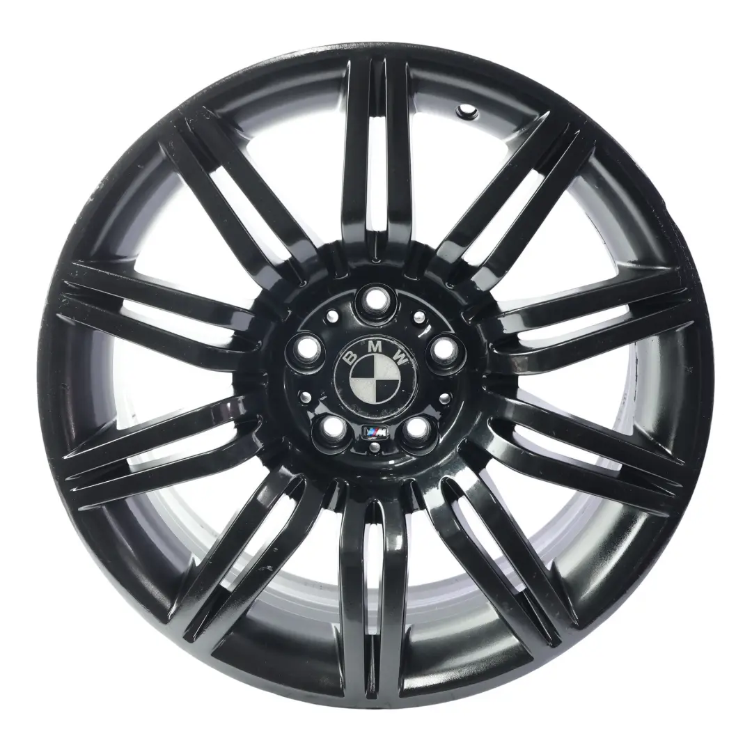 BMW E60 E61 Front Black Alloy Wheel Rim 19" 8,5J ET:18 M Double Spoke 172 - SKU 8036948-BLK3 - Part number 8036948
