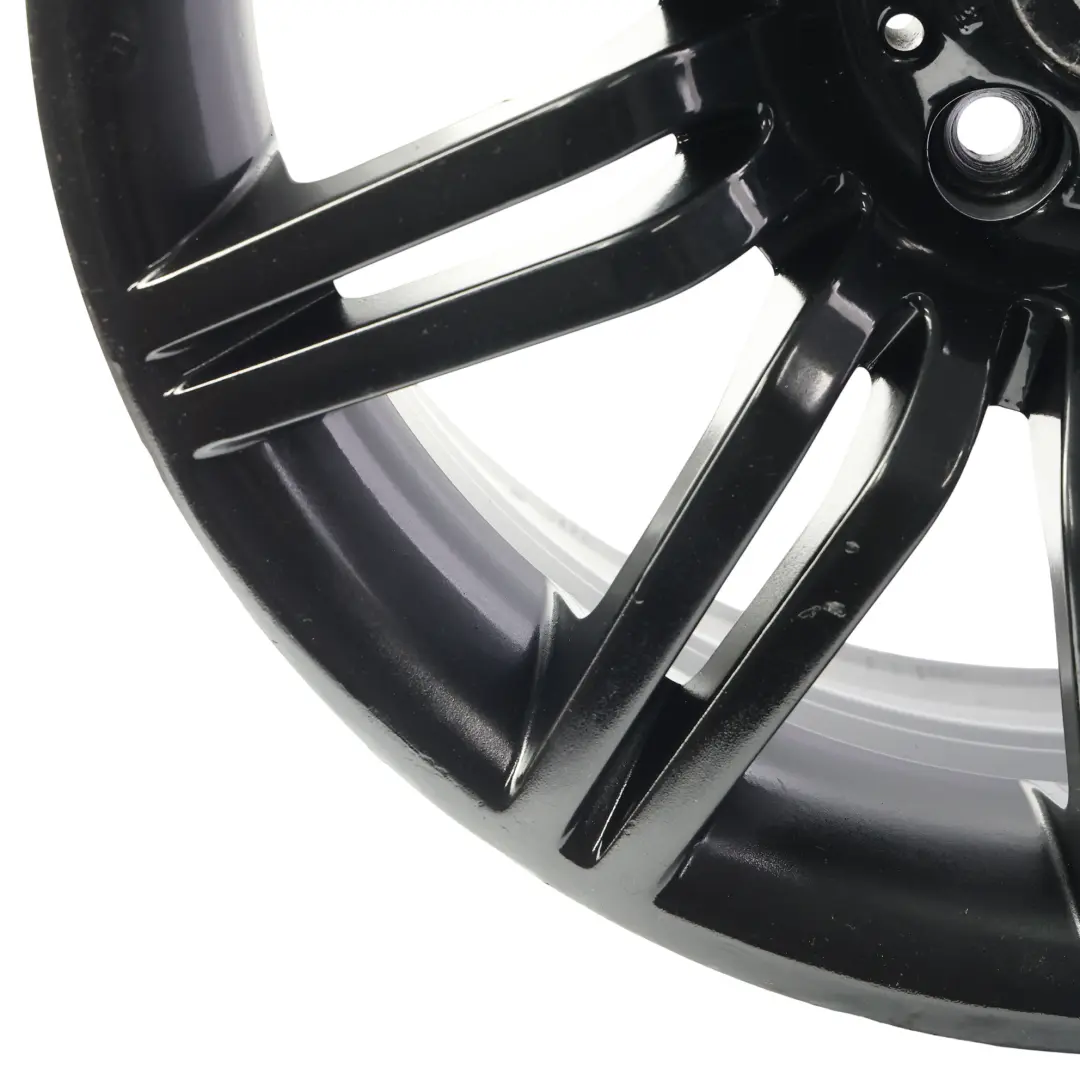 BMW E60 E61 Front Black Alloy Wheel Rim 19" 8,5J ET:18 M Double Spoke 172 - SKU 8036948-BLK3 - Part number 8036948