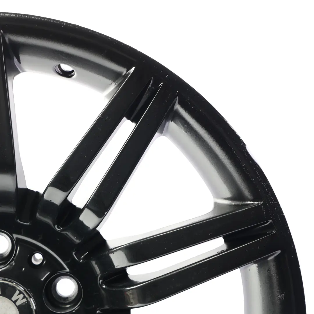BMW E60 E61 Front Black Alloy Wheel Rim 19" 8,5J ET:18 M Double Spoke 172 - SKU 8036948-BLK3 - Part number 8036948