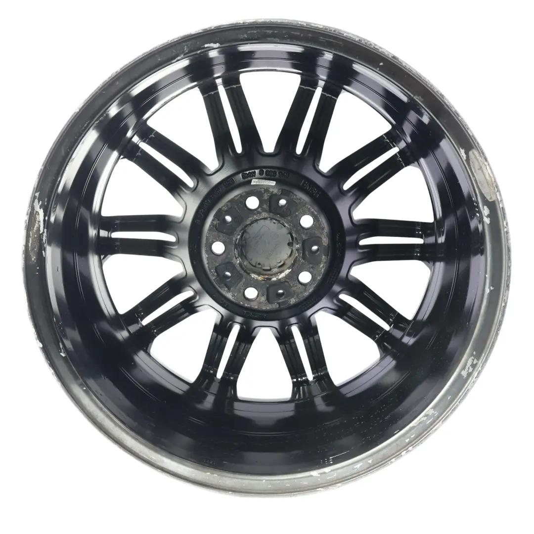 BMW E60 E61 Front Black Alloy Wheel Rim 19" 8,5J ET:18 M Double Spoke 172 - SKU 8036948-BLK3 - Part number 8036948