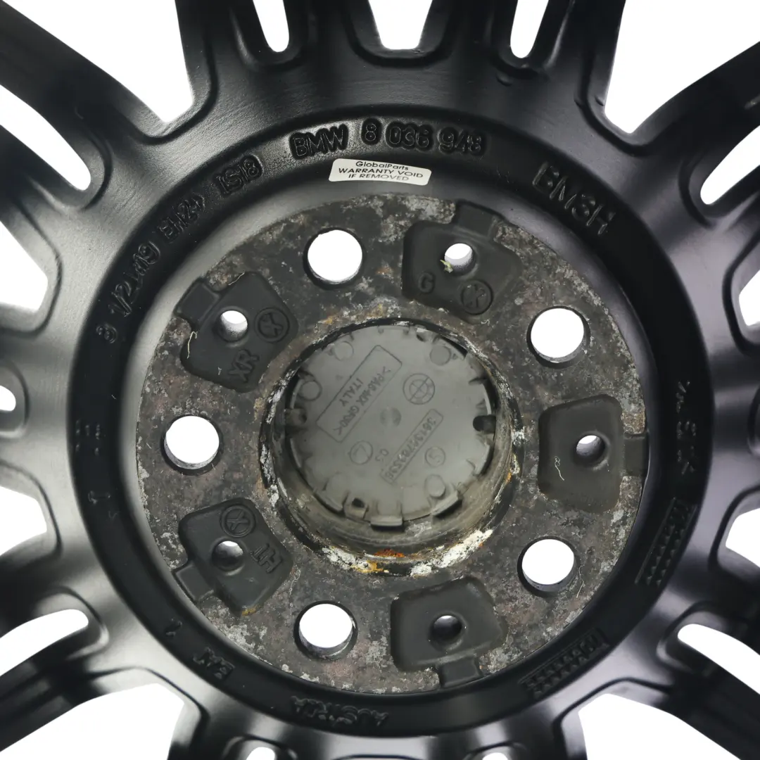 Front Black Alloy Wheel Rim 19" 8,5J ET:18 M Double Spoke 172 to BMW E60 E61 with Part number 8036948 BMW E60 E61 Front Black Alloy Wheel Rim 19" 8,5J ET:18 M Double Spoke 172 - SKU 8036948-BLK3 - Part number 8036948