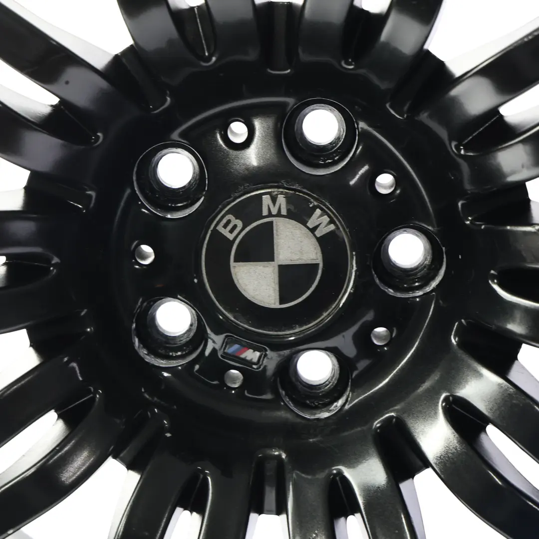 BMW E60 E61 Rear Black Alloy Wheel Rim 19" 9,5J ET:32 M Double Spoke 172 - SKU 8036949-BLK2 - Part number 8036949