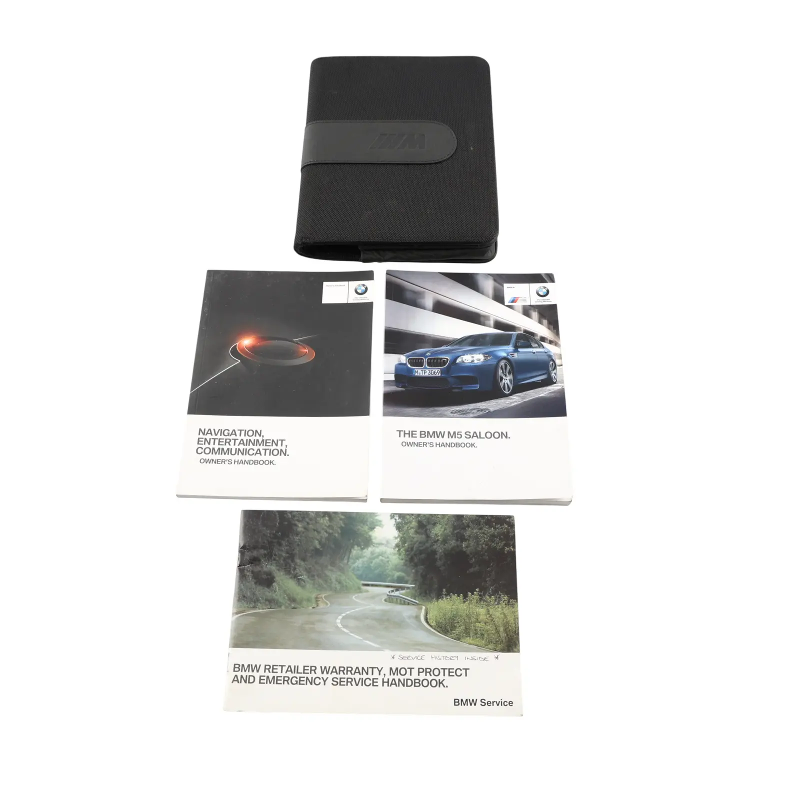 BMW F10 M5 Owner's Handbook Booklet Pouch Case Wallet Set 2963643