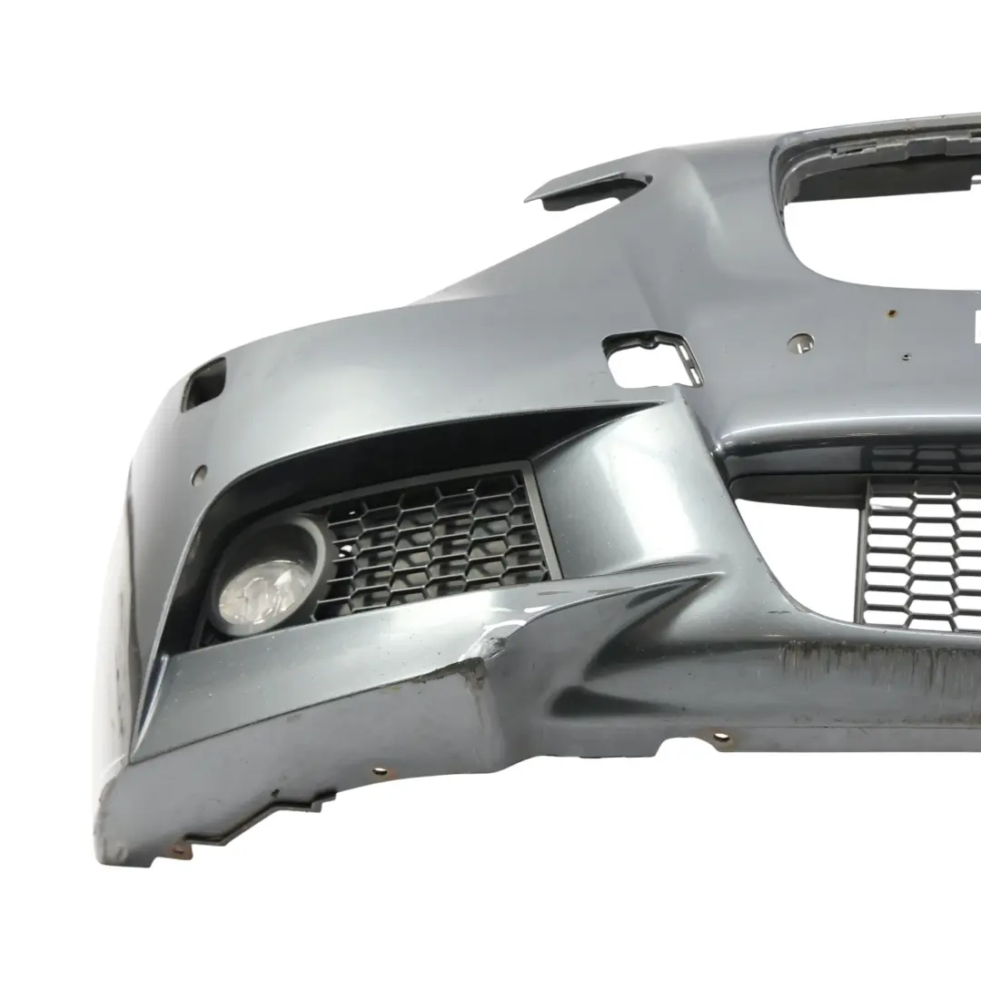 BMW F20 F21 Front Bumper M Sport Trim Panel Mineralgrau Grey Metallic - B39 - SKU 8053807-MG - Part number 8053807